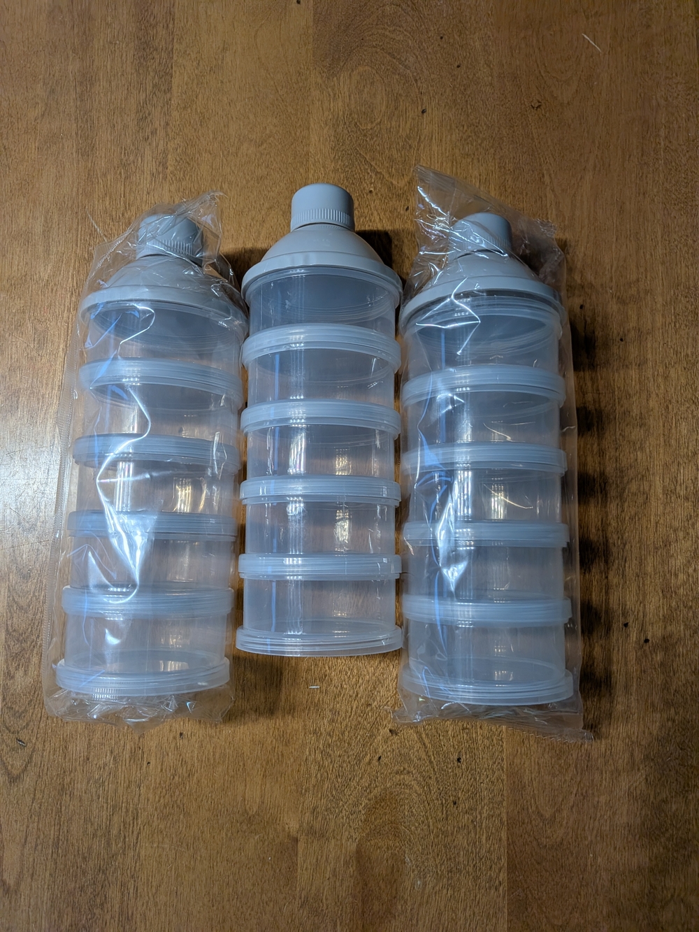 3/$14 Plastic Stackable Dispenser Organizer Bottle